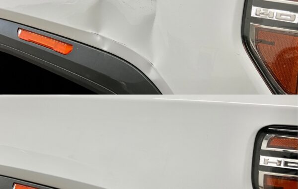Truck Dent Repaired with Paintless Dent Removal
