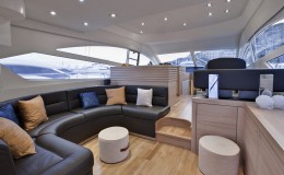 Italy, sicily, Naples, luxury yacht, dinette, Abacus 52′, Abacus boatyard